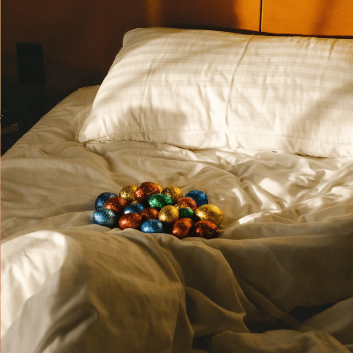 Easter eggs on bed at View Hotels