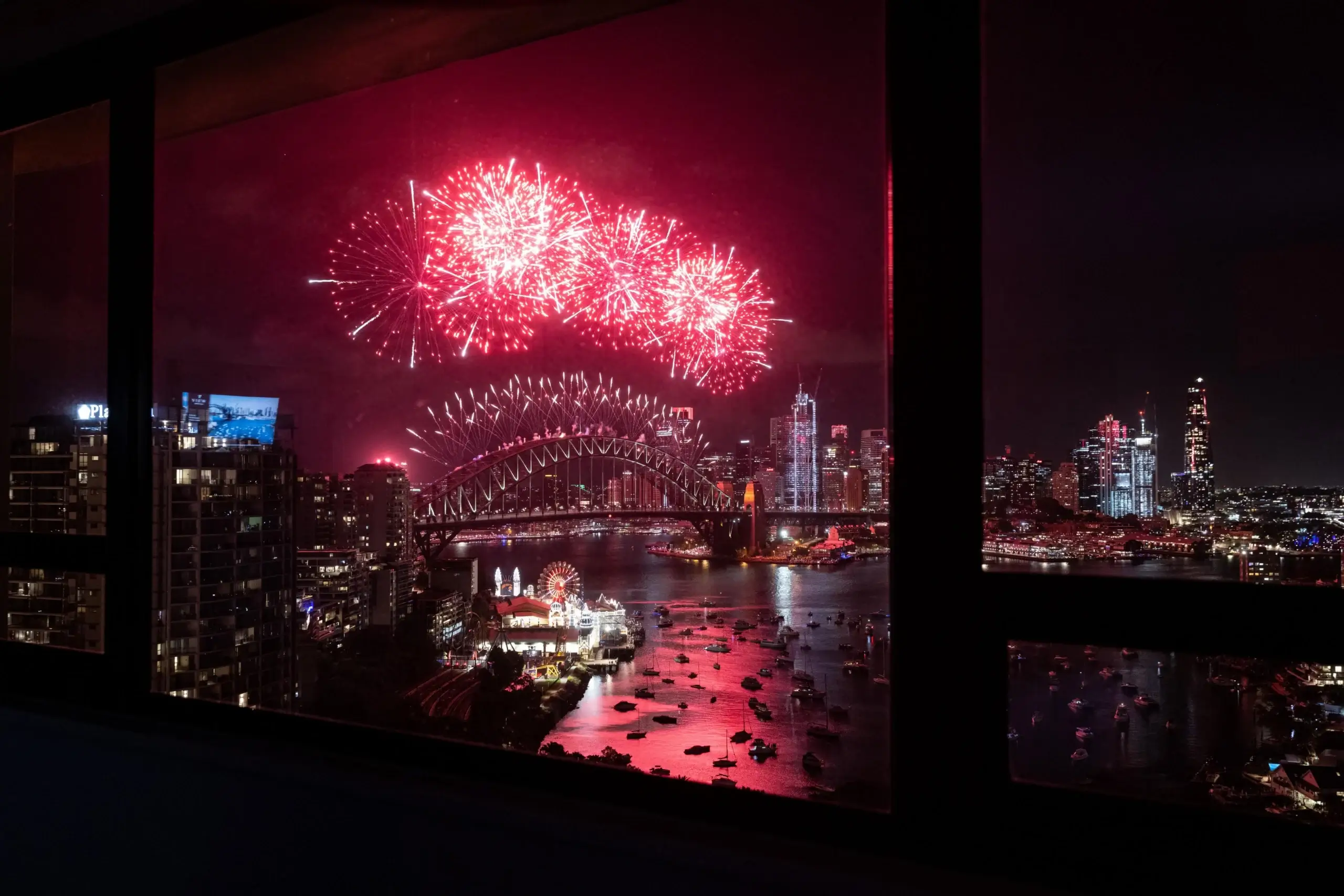 A Harbour Bridge room at View Sydney looking over the harbour